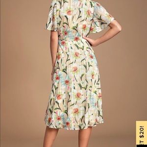 Shimmery Midi Wrap Dress